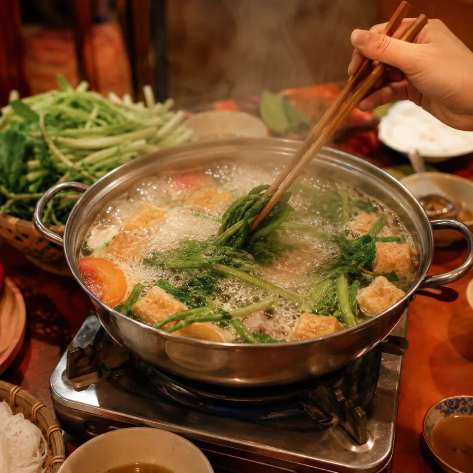 Bàn ăn bày sẵn